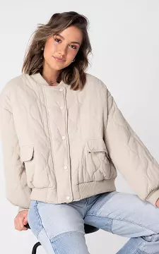 Gefütterte Bomberjacke | Beige | Guts & Gusto