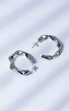 Earrings made of stainless steel | Silver | Guts & Gusto