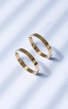 Hoop earrings made of stainless steel | Gold | Guts & Gusto