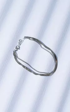 Adjustable bracelet made of stainless steel | Silver | Guts & Gusto