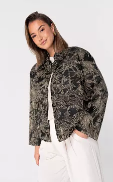 Bomber jacket with print | Black Gold | Guts & Gusto