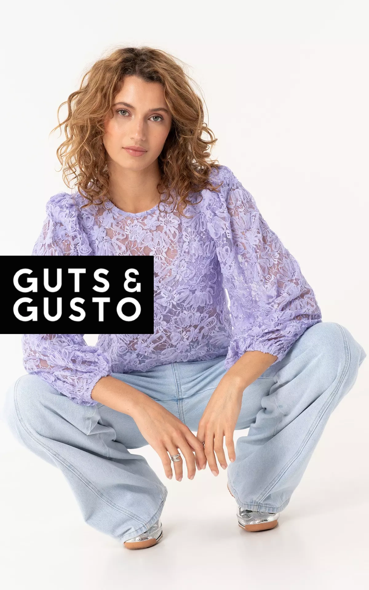 Lace top - Lilac | Guts & Gusto | GUTSGUSTO.COM